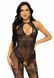 Leg Avenue Rhinestone Lace and Net Bodystocking OS Black SO7889 фото 1