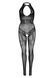 Leg Avenue Rhinestone Lace and Net Bodystocking OS Black SO7889 фото 6