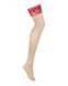 Чулки под пояс с широким кружевом Obsessive Lacelove stockings M/L SO8659 фото 3