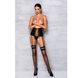 Пояс-корсет з екошкіри Celine Set black L/XL &mdash; Passion: шнурівка, знімні пажі для панчіх, стрінги SO6409 фото 3