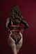 Жіноча збруя з ланцюгом та фіксаторами Feral Feelings Harness with Cuffs Red SO8253 фото 3