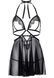 Пеньюар Leg Avenue Lace and mesh babydoll & panty Black L SO9165 фото 3