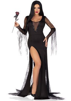 Еротичний костюм Мортіші Аддамс Leg Avenue Sexy Spooky Morticia M SO9216 фото