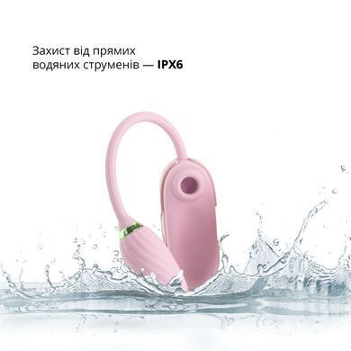 Вакуумный клиторальный стимулятор Otouch Louis Vibrate Pink с вибрацией SO9401 фото