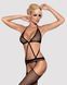 Сетчатый бодистокинг с имитацией топа, пояса и чулок Obsessive Bodystocking N108 S/M/L, черный, комб SO7252 фото 1