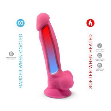 Фалоімітатор SilexD Johnny Pink Glow in the dark, двошаровий, силікон+Silexpan, діаметр 3,5см SO7026 фото Фалоімітатор SilexD Johnny Pink Glow in the dark, двошаровий, силікон+Silexpan, діаметр 3,5см SO7026 фото