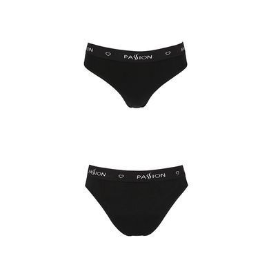 Трусики-слипы из хлопка с эластаном Passion PS004 PANTIES black, size L SO4215 фото