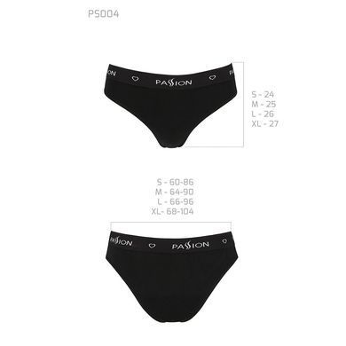 Трусики-слипы из хлопка с эластаном Passion PS004 PANTIES black, size L SO4215 фото