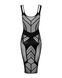 Напівпрозора сукня міді Obsessive D609 dress S/M/L, black SO7703 фото 4