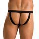 Чоловічі сліпи на шнурівці Passion 044 Slip Ben L/XL Black, екошкіра, люверси SO7603 фото 3