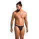 Чоловічі сліпи на шнурівці Passion 044 Slip Ben L/XL Black, екошкіра, люверси SO7603 фото 4