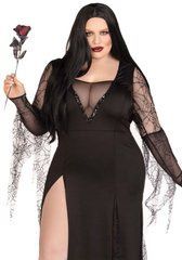 Эротический костюм Мортиши Аддамс Leg Avenue Sexy Spooky Morticia 1X-2X SO9218 фото