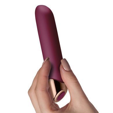 Мощный вибратор Rocks Off Chaiamo Burgundy, soft-touch силикон, до 3-х часов работы, водостойкий SO2400 фото