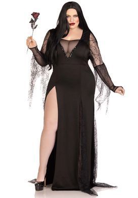 Еротичний костюм Мортіші Аддамс Leg Avenue Sexy Spooky Morticia 3X-4X SO9219 фото
