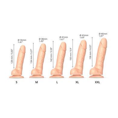 Реалістичний фалоімітатор Strap-On-Me Sliding Skin Realistic Dildo Vanille - L, ефект рухливої шкіри SO6261 фото