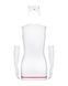 Эротический костюм медсестры Obsessive Emergency dress S/M, white, платье, стринги, перчатки, чепчик SO7704 фото 3