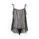 Сорочка прозора бебі дол MELANIA CHEMISE black S/M - Passion, трусики, на тонких бретелях EL16305 фото 4