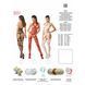 Бодистокинг Passion BS053 red, комбинезон, имитация чулок и пояса PBS053R фото 5