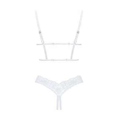 Эротический комплект Obsessive Heavenlly 2-pcs cupless set XS/S, открытая грудь, с доступом SO8175 фото