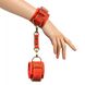 Преміум наручники LOVECRAFT червоні, натуральна шкіра, в подарунковій упаковці SO3292 фото 3