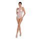 Бодистокинг с декольте Passion BS088 white, имитация корсетной шнуровки SO6384 фото 2