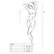 Бодистокинг с декольте Passion BS088 white, имитация корсетной шнуровки SO6384 фото 4