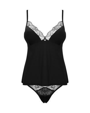Топ и трусики Obsessive Bella Rou top & panties XL/2XL, топ, трусики SO7863 фото