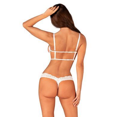Эротический комплект Obsessive Heavenlly 2-pcs cupless set M/L, открытая грудь, с доступом SO8176 фото