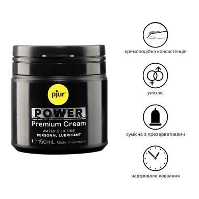 Густая смазка для фистинга и анального секса pjur POWER Premium Cream 150мл на гибридной основе PJ10290 фото