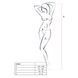 Бодистокинг Passion BS068 white, комбинезон, крупная сетка, длинный рукав PBS068W фото 4