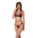 Комплект белья Passion PEONIA SET S/M red, бра, трусики SO8467 фото 1