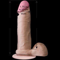 Фалоімітатор Doc Johnson The Realistic Cock 6 inch White &ndash; ULTRASKYN, Vack-U-Lock, діаметр 4,3 см SO1550 фото