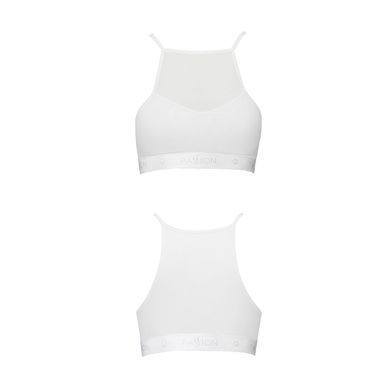 Спортивний топ з прозорою вставкою Passion PS006 TOP white, size S SO4245 фото