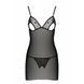 Сорочка з вирізами на грудях + стрінги LOVELIA CHEMISE black L/XL - Passion SO4759 фото 5