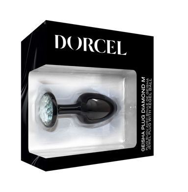 Анальна пробка Dorcel Geisha Plug Diamond M з кулькою всередині, створює вібрації, макс. діаметр 3,2 MD1229 фото