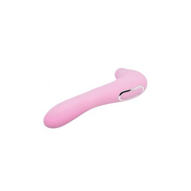 Вакуумный стимулятор с вибрацией Wooomy Smoooch Pink Clitoral Suction & Vibration, 10х2 режимов SO7409 фото