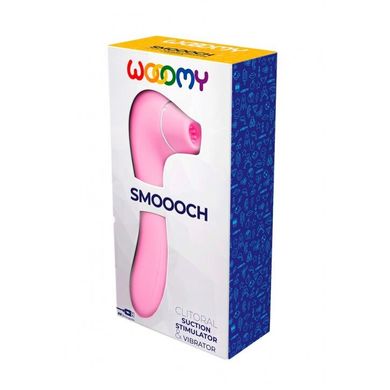 Вакуумный стимулятор с вибрацией Wooomy Smoooch Pink Clitoral Suction & Vibration, 10х2 режимов SO7409 фото