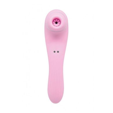 Вакуумний стимулятор з вібрацією Wooomy Smoooch Pink Clitoral Suction & Vibration, 10х2 режимів SO7409 фото