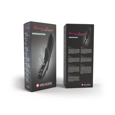 Вибратор-кролик с электростимуляцией Mystim Daring Danny eStim Black, миостимулятор SO2988 фото