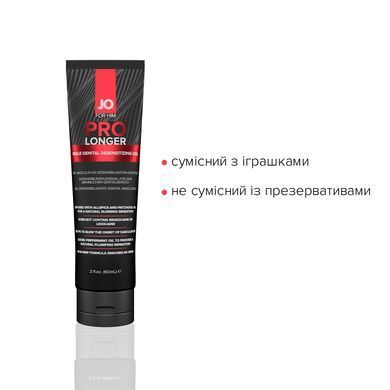 Пролонгер гель System JO Prolonger Gel (60 мл) з олією перцевої м&rsquo;яти, гвоздикового перцю та пачулів SO1834 фото
