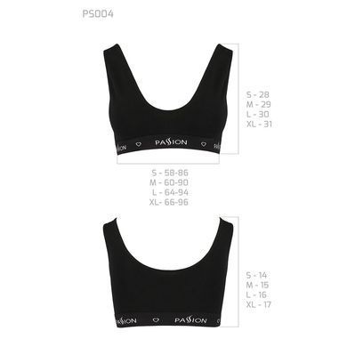 Спортивний топ з широкою гумкою Passion PS004 TOP black, size XL SO4222 фото