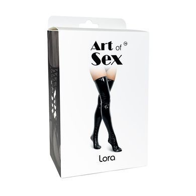 Сексуальные виниловые чулки Art of Sex - Lora, размер S, цвет красный SO7343 фото