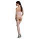 Бодистокинг Passion ECO BS002 white, с доступом, имитация подвязок, абстрактный рисунок SO7070 фото 2
