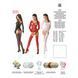 Бодістокінг Passion BS055 white, комбінезон, імітація панчох і пояса, довгий рукав, закрите плече PBS055W фото 5