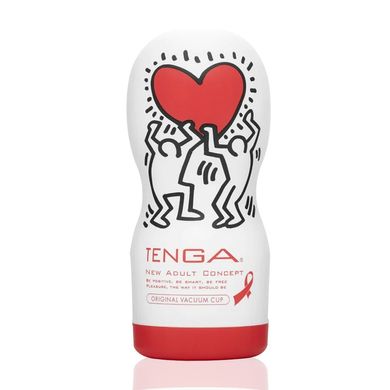 Мастурбатор Tenga Keith Haring Deep Throat Cup (глибоке горло) з вакуумною стимуляцією SO1647 фото