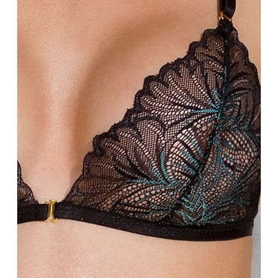 Комплект с открытым доступом Passion DELIENA SET L/XL black, лиф, стринги, пояс для чулок SO8421 фото