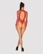Сетчатый бодистокинг с длинным рукавом Obsessive B126 teddy red XL/XXL, красный SO7212 фото 4