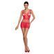 Бодистокинг &mdash; мини-платье с бабочками Passion BS090 red SO6389 фото 3