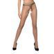 Телесные колготки с открытым доступом, контрастная линия TIOPEN 010 beige 1/2 (20 den) &mdash; Passion SO5802 фото 1
