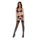 Комплект с открытым доступом Passion DELIENA SET S/M black, лиф, стринги, пояс для чулок SO8422 фото 3